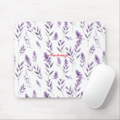 ラベンダーフラワー芽サンダー_コーブ マウスパッド (マウス)