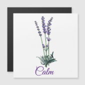 ラベンダーフラワー落ち着感動的いた磁気カード (正面/裏面)