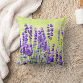 ラベンダーフラワー装飾用クッション クッション (ブランケット)
