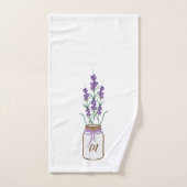 ラベンダーフランスの植物学 バスタオルセット (ハンドタオル)