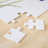 ラベンダーフランスの花 ジグソーパズル (側面)