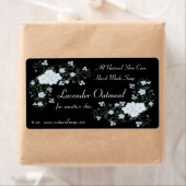 ラベンダーフロックスの花とつる植物手作り石鹸 ラベル (インサイチュ)