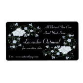 ラベンダーフロックスの花とつる植物手作り石鹸 ラベル (正面)