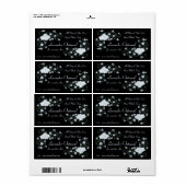 ラベンダーフロックスの花とつる植物手作り石鹸 ラベル (フルシート)