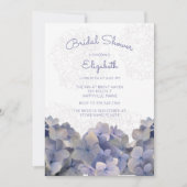 ラベンダーフローラあじさいブライダルシャワー招待 招待状 (正面)