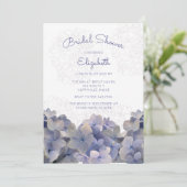 ラベンダーフローラあじさいブライダルシャワー招待 招待状 (スタンド正面)