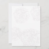 ラベンダーフローラあじさいブライダルシャワー招待 招待状 (裏面)