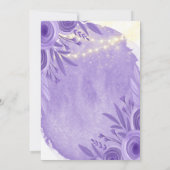 ラベンダーフローラの光バチェロレッテ列 招待状 (裏面)