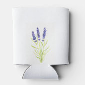 ラベンダーフローラウォーターカラー自然ユニーク結婚式 缶クーラー (裏面)