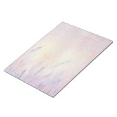 ラベンダーフローラカレッジルールドラインメモ帳 ノートパッド (アングル)