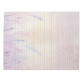 ラベンダーフローラカレッジルールドラインメモ帳 ノートパッド (正面)