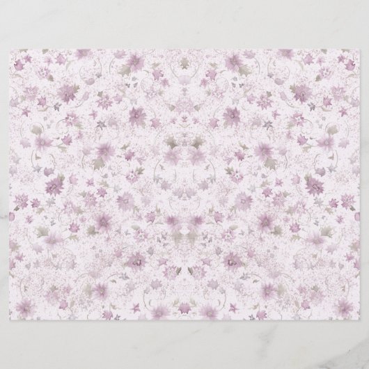 ラベンダーフローラカントリーシックNoteletsジャーナルページ (裏面)