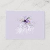 ラベンダーフローラキンセアニェラプリンセスドレスRSVP エンクロージャーカード (裏面)