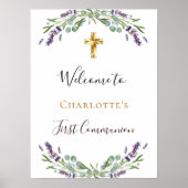 ラベンダーフローラグリーン第1聖餐式へようこそ ポスター (正面)