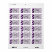 ラベンダーフローラサテンフローラダマスク ラベル (フルシート)