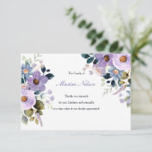 ラベンダーフローラサンキューカード サンキューカード (スタンド正面)