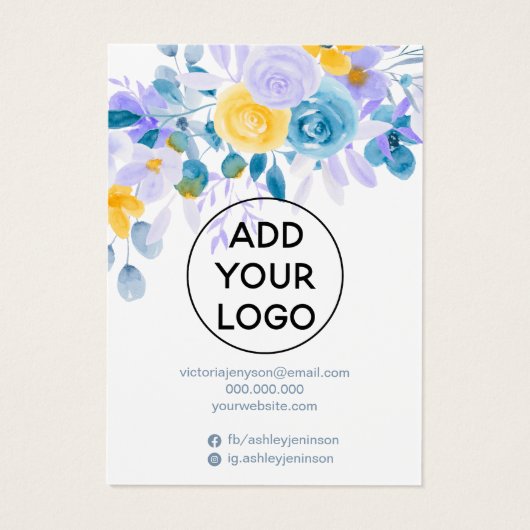 ラベンダーフローラシックなジュエリーヘアクリップディスプレイ (裏面)