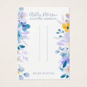 ラベンダーフローラシックなジュエリーヘアクリップディスプレイ (正面)