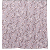 ラベンダーフローラシャワーカーテン – ソフトボタニカル シャワーカーテン (正面)