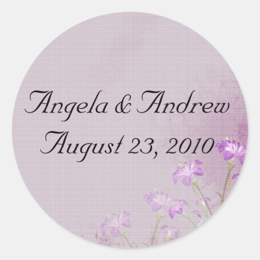 ラベンダーフローラシール ラウンドシール (正面)