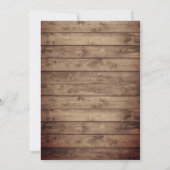 ラベンダーフローラジャー素朴ストリングラ結婚イト 招待状 (裏面)