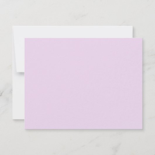 ラベンダーフローラパーソナライズされたノートカード ノートカード (裏面)