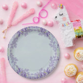 ラベンダーフローラパーティープレート ペーパープレート (パーティー)