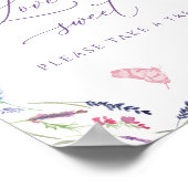 ラベンダーフローラブライダルシャワーラブズスイートポスター ポスター (角)