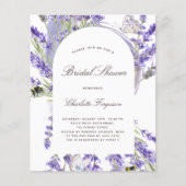 ラベンダーフローラブライダルシャワー予算 チラシ (正面)