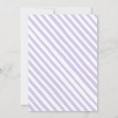 ラベンダーフローラブライダルシャワー茶パーティの招待状 招待状 (裏面)