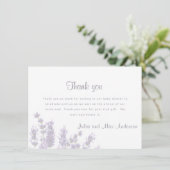 ラベンダーフローラベビーシャワーありがとう 招待状 (スタンド正面)