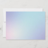 ラベンダーフローラメイスンジャパステルブライダルシャワー 招待状 (裏面)