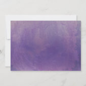 ラベンダーフローラメイスンジャール水彩ブライダルシャワー 招待状 (裏面)