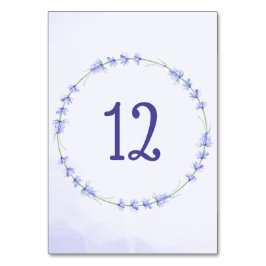 ラベンダーフローラリース水彩表番号 テーブルナンバー