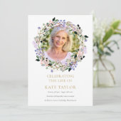 ラベンダーフローラ写真葬儀順序 プログラム (スタンド正面)