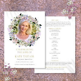 ラベンダーフローラ写真葬儀順序 プログラム