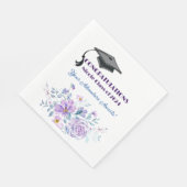 ラベンダーフローラ卒業 スタンダードランチョンナプキン (角)