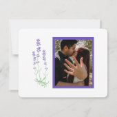 ラベンダーフローラ婚約写真の保存日付 (裏面)