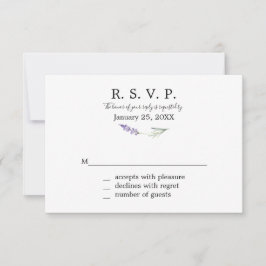 ラベンダーフローラ応答カード 出欠カード