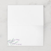 ラベンダーフローラ折り曲げ座席表 プレイスカード (外部開封)