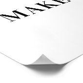 *~*ラベンダーフローラ抽象芸術DANDELION願いを叶える ポスター (角)