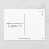 ラベンダーフローラ日付の写真ポストカードを保存 シーズンポストカード (裏面)