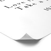 ラベンダーフローラ水カラーブライダルシャワーへようこそ ポスター (角)