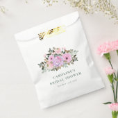 ラベンダーフローラ水彩ブライダルシャワーカスタム フェイバーバッグ (封をした状態)