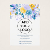 ラベンダーフローラ水彩色ジュエリーイヤリングディスプレイ (裏面)