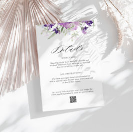 ラベンダーフローラ結婚の詳細エンクロージャカード エンクロージャーカード
