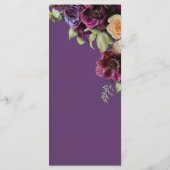 ラベンダーフローラ結婚ズサンキュー座席表 メニュー (裏面)