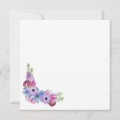 ラベンダーフローラ結婚ズ 招待状 (裏面)