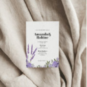 ラベンダーフローラ結婚式招待状 招待状