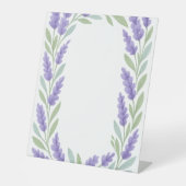 ラベンダーフローラ縁どフレーム 台座サイン (正面)